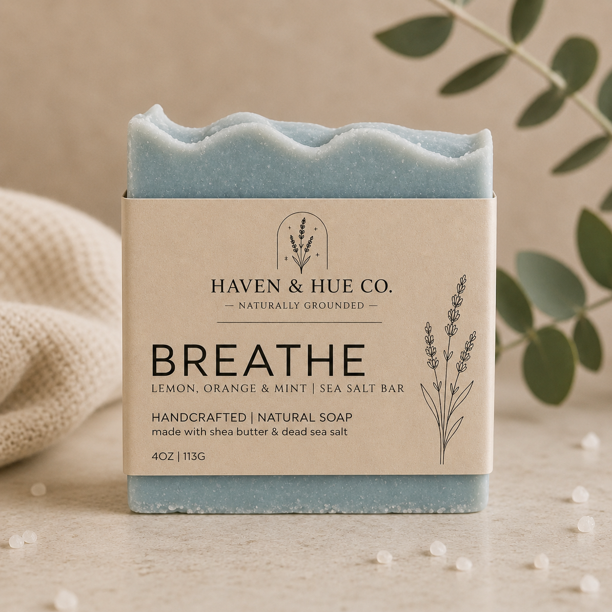 BREATHE - Lemon + Orange + Mint | Sea Salt Bar