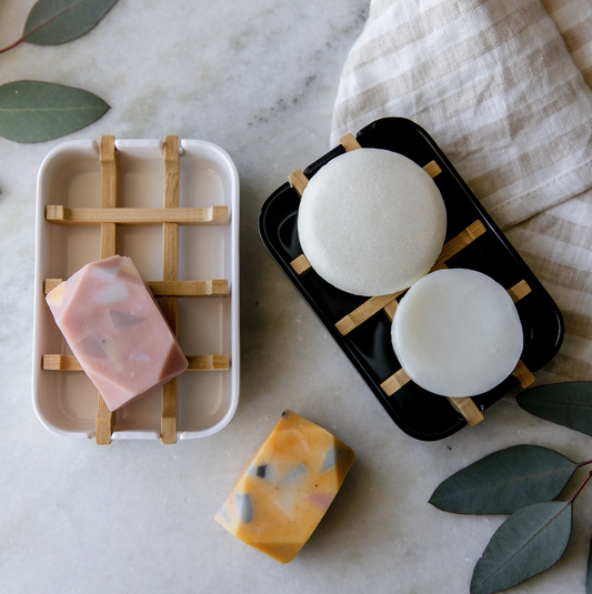 Biodegradable Soap Dish — White or Black