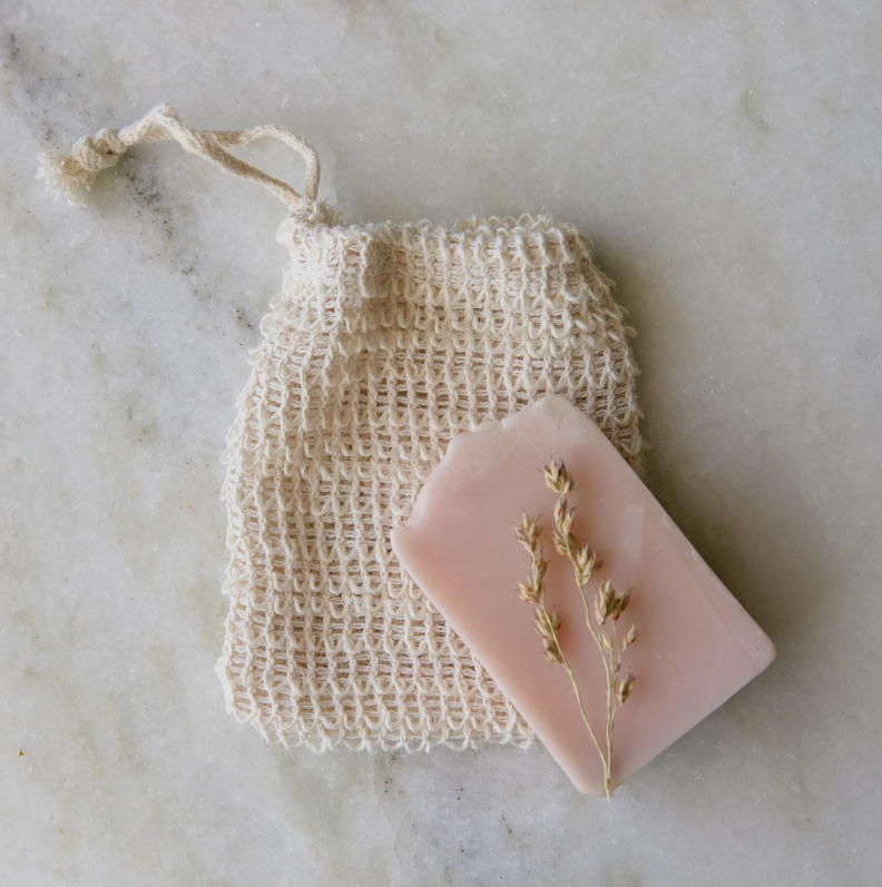 Sisal Soap Bag — Exfoliating Drawstring Bag