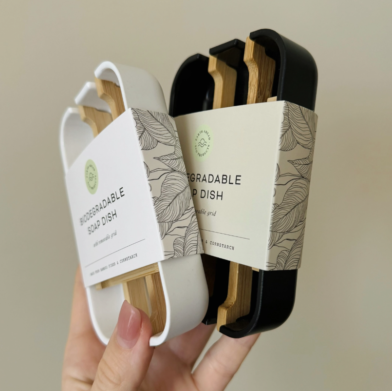 Biodegradable Soap Dish — White or Black